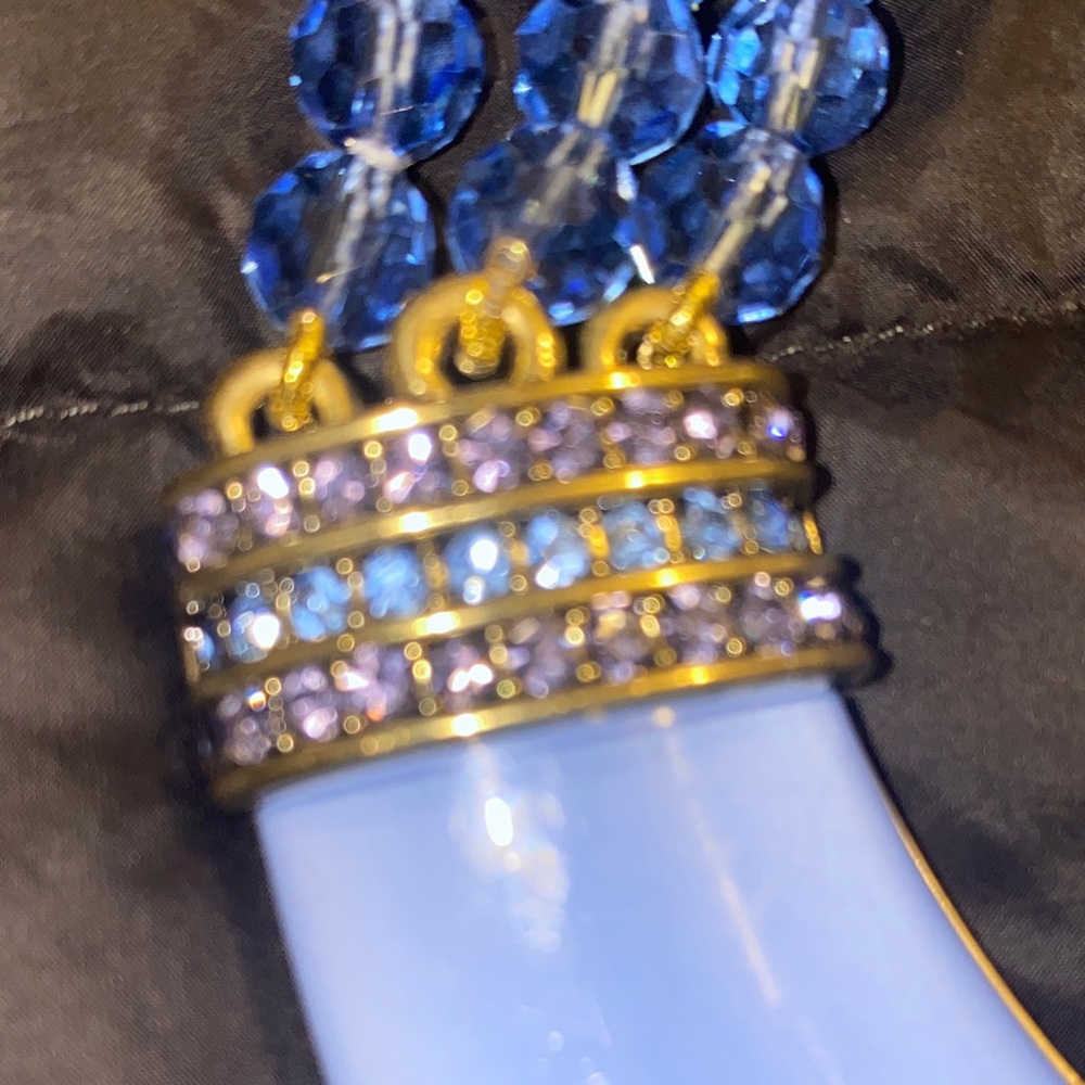 Heidi Daus Elegant Blue and Gold Necklace - Picture 7 of 16